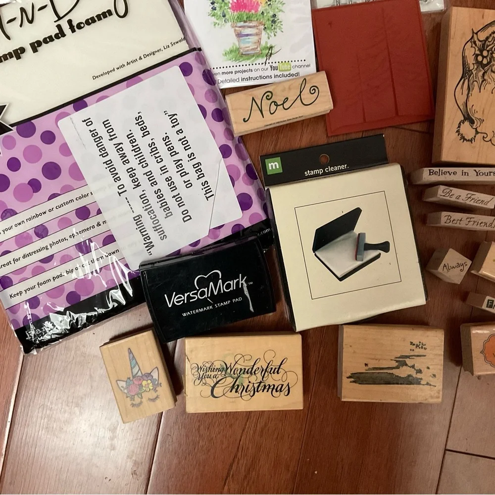 4+ Pound Stamp Craft Lot Scrapbook Hobby Holiday Letter Quotes Santa Claus